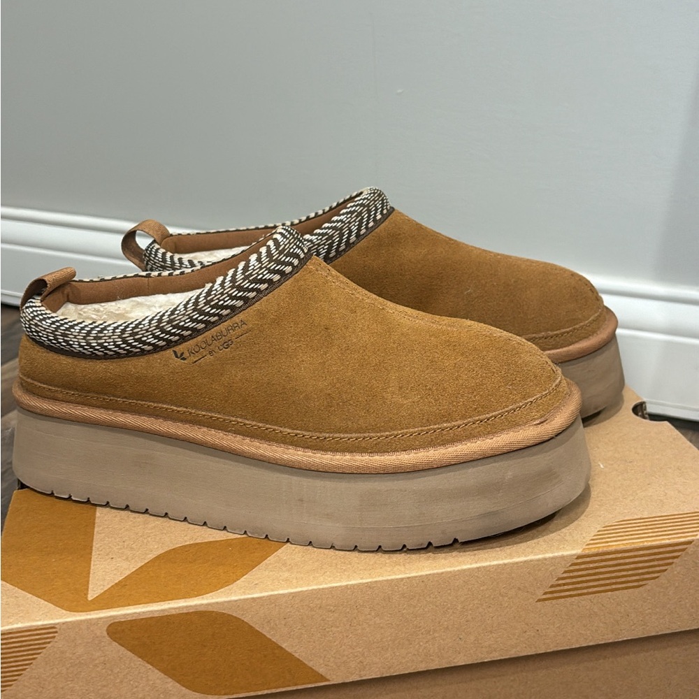Koolaburra by UGG Burree Platform Slippers – Chestnut
